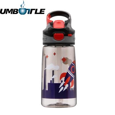 China BPA Free Promotional Wholesale Tritan Sport RTS Plastic Water Bottle Viable With Straw for sale