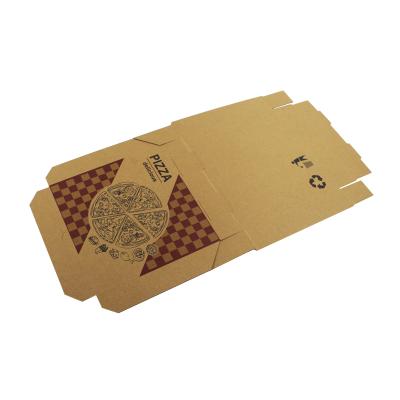 China Recycled Materials Wholesale Custom Printed Corrugated Restaurant Food Paper Containers Pizza Box for sale