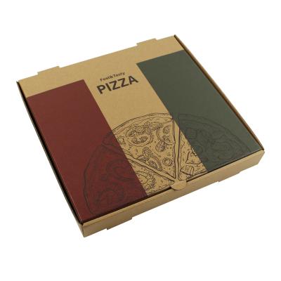 China Recycled Materials Wholesale Customized Manufacturer Customized Food Packaging Crate Size Pizza Box Pizza Box for sale