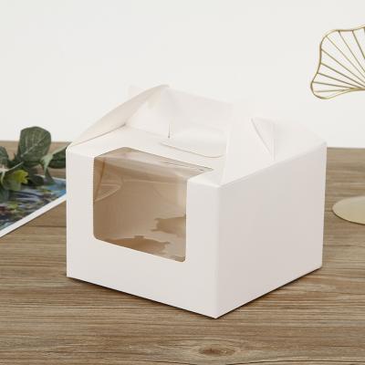 China Recycled Materials Wholesale Folded Stamping Bulk Wedding Cup Packaging Cake Boxes for sale