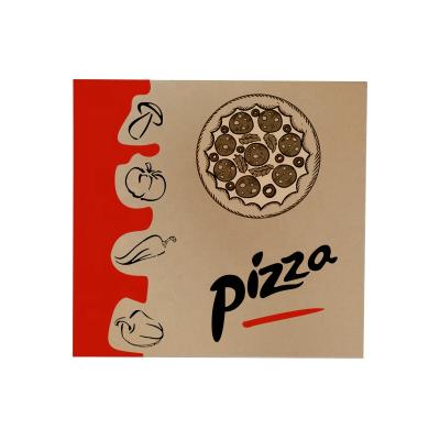 China Customized Design Recyclable Fast Food Paper Packaging Pizza Paper Packaging Box for sale