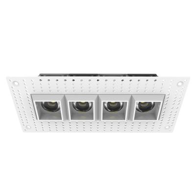 China Modern Factory Direct Sale 5 Years Limited Warranty Square 4 Heads COB LED Mini Recessed Downlight for sale