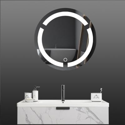 China Customized Magnifying Makeup Mirror Bathroom Led Mirror 3 Color CCT Light Waterproof Bathroom Defog Mirror for sale