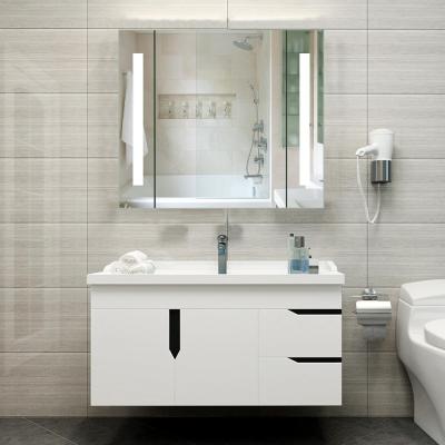 China Modern LED Mirror Cabinet Bathroom Vanity Combination Medicine Cabinet for sale