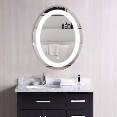 China Modern 1850lm 24W Or Customized Wall Mmounted Illuminated Bathroom Mirror For Lighting Project 120V-277V AC 50/60Hz for sale