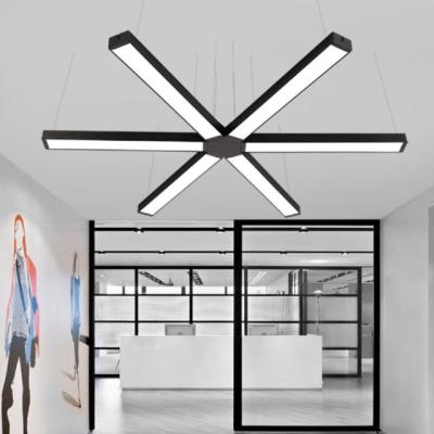 China Desk LED Profile Linear Light Modern Pendant Lighting Fixture Hanging Lamp for sale