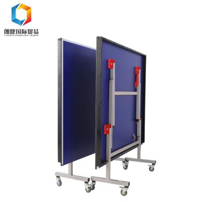 China Trainning And Competition Frame High Tensile Steel Outdoor MDF Board 15mm Ping Pong Training Table for sale