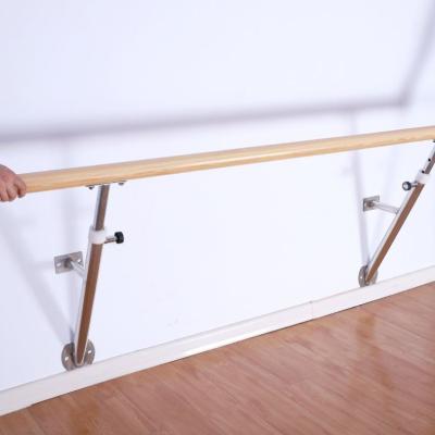 China Exercise Gym Stretch Barre Wall Mounted Ballet Dance Self Locking Bar for sale