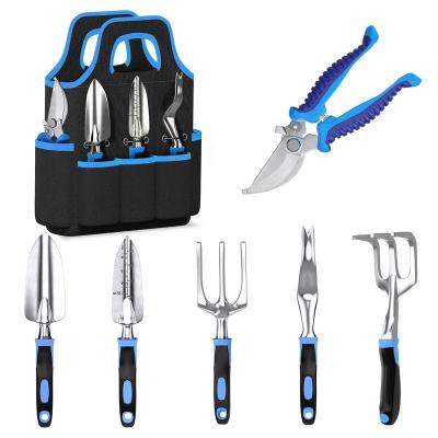 China Durable+Portable+Comfortable Aluminum Handle Garden Tool Bag Heavy Duty Gardening Tool Kit With Non-Slip Rubber Grip Storage Tote Bag Outdoor Hand Tool for sale