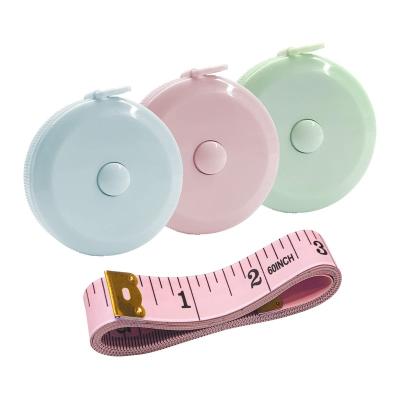 China Custom Soft Retractable Multifunctional Mini Measurement Tape 60 Inch 1.5 Meter Tape Measure With Logo Printing Small Case Measure Tape for sale