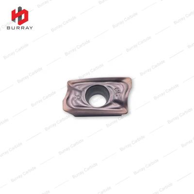 China AOMT123608PEER-M PVD Carbide Milling Steel Insert for High Hardened Steel Turning for sale