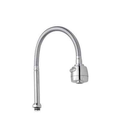 China Good Price Modern and High Pressure SS Flexible Hose for Plastic Water Mixer Faucet Water Kitchen Chrome Dish ABS Flexible Shower Head Spout for sale