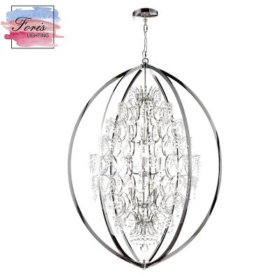 China Modern Hot Seller with cETL for Hotel Lobby G9 Zhongshan Modern Pendant Light Indoor Crystal Hanging Light for sale