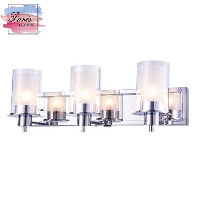 China Modern LED Wall Lighting with ETL for Home Decorative Modern Glass 3 Light Vanity Wall Light for sale