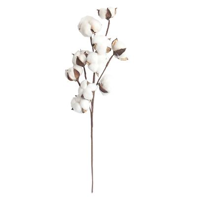 China Wholesale Beautiful New Style Colorful Wedding Bouquets Simulated Natural Flowers 10 Cotton Branch for sale