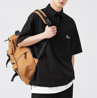 China Anti-wrinkle oversize polo shirts men custom premium quality for sale