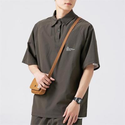 China Anti-wrinkle oversize polo shirts men custom premium quality for sale