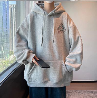 China Anti-Shrink OEM Free Sample Men Hoodie Set Sweatshirt 50 Cotton 50 Polyester Long Sleeve Printed Oversize Pullover Hoodies Wholesale Black for sale