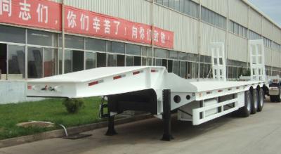 China brand new china  lowbed Semi-trailer 13m 16m with 4-axles excavator trailer. excavator trailer Te koop