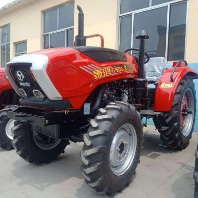 China Factory Supply 4*4 Wheeled 35HP 45HP 55HP 60HP 4WD Walking Diesel transmission box fuel diesel tractor with front end lo Te koop