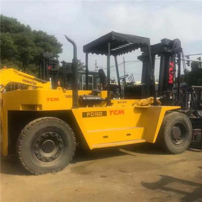 China Used Forklift Tcm 16 Ton Diesel Forklift Made in Japan, Tcm Fd160 Forklift with Good Engine for sale