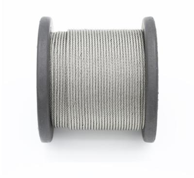 China Stable Tensile Strength Diameter 0.5--5mm, 20-100 Meters 304# Stainless Steel Wire Rope Soft Clothesline Fishing Lifting Rope Anti-rust for sale