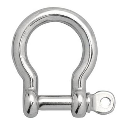 China Heavy Industry Screw Pin Anchor Bow Shackle 5/16 inch 8mm Heavy Duty 304 Stainless Steel for sale