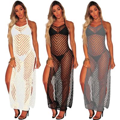 China Wholesale Long Onsies Anti-UV In Stock Cover Up Summer Mesh Cover Ups Beach Wear for sale