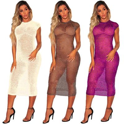 China Wholesale Fast Delivery Summer Anti-UV In Stock Cover Up Summer Mesh Cover Ups Beach Wear for sale