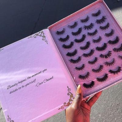 China Factory Natural Mink Lashes Mixed Styles Package Box Lashes Wholesale Seller Volume Lashes Custom Eyelash for sale