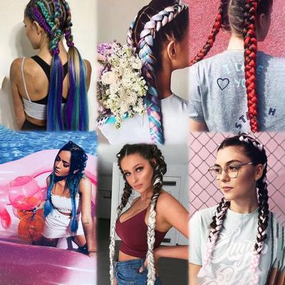 China Synthetic Hair Braiding Hair Extensions Fast Shipping In Stock Jumbo Braids Braids Synthetic Braiding Hair for sale