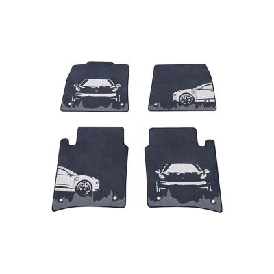 China 3PCS ZEEKR Car Fitment Silhouette Art Foot Cushion Blanket Surface Innovative Design for sale