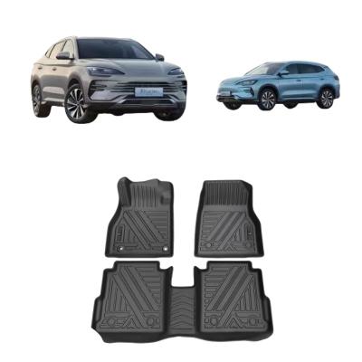 China Sports Design Style Full Set Car Floor Mat for BYD Yuan plus EV Han DMI Dolphin Tang EV Seal Song plus Qin for sale