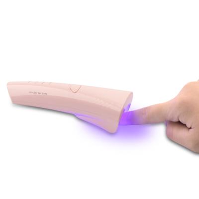 China 2021 New Innovation Mini Smart Portable Rechargeable LED Cordless UV Nail Lamp For Single Finger SN03 for sale