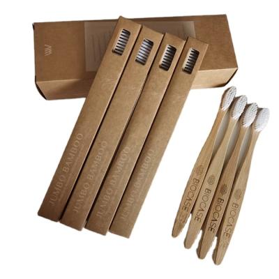 China Eco Friendly Natural Bamboo Toothbrush Toothbrush Hotel Amenities for sale