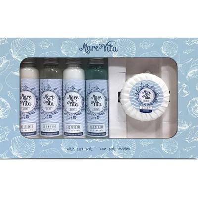 China Bath Set Organic Sea Salt Bath Gift Set Pure Natural Hotel Amenities for sale