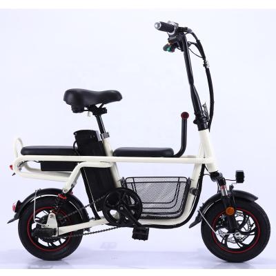 China Newest Carbon Steel Tandem Electric Bicycle with Basket (FP-ES-LT19003) for sale