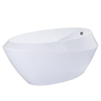 China Solid Outdoor Freestanding Bathtub Irregular Shape Freestanding Acrylic Bathtub for sale