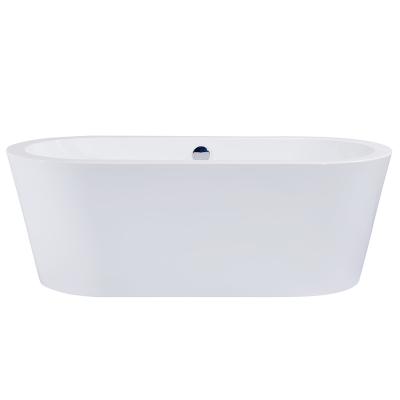 China Hotel Standard Bathroom Acrylic Solid Outdoor Artificial Stone Bathtub for sale