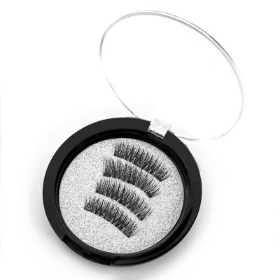 China Magnet Eyelashes 3D Stereo Thick False Eyelashes Natural Glueless Eyelashes for sale