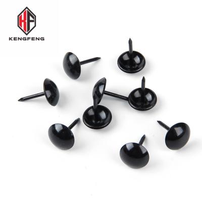 China Decorative Nails Black Round Head Dome Upholstery Iron Hardware Accessories Office Sofa Decorative Nail For Furniture for sale