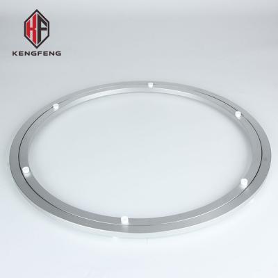 China Sound tempered glass dining table turntable bearings metal free smooth stroke 18