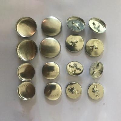 China China Supplier Sustainable Round Shape Custom Iron And Aluminum Cloth Wrap Button for sale