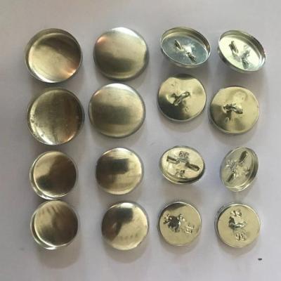 China Viable new style fashion aluminum metal fabric hot selling popular button for sale