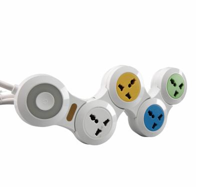 China Residential Universal Standard Grounding Home Use 4 Way Outlet Power Strip Extension Socket for sale