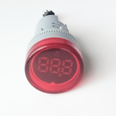 China Red Panel Instrument 22mm Mini Digital Eletric Numerical Amper Ampere Meter 22mm for sale