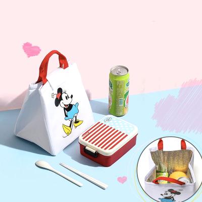 China New Fashion Portable Disney Lunch Bag Mickey Picnic Bag With Inner Foil Cooler Bags for sale