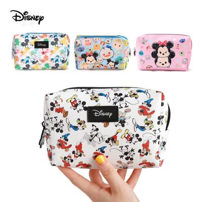 China One Of The Best Selling Original Disney Mickey Makeup Organizer Bag Travel Woman Makeup Bag Hand Holding Portable Cosmetic Storage Bag for sale