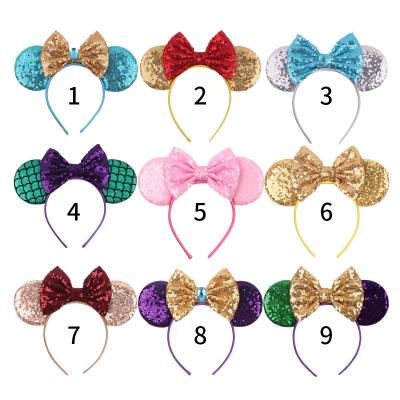 China Decorate Promotional Sequin Ears Headband For Girls Festival Cosplay Hair Accessories 5