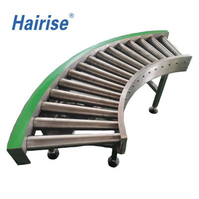 China Hairise Power Heat Resistant Electric Motorized Stainless Steel Roller Table Conveyor for sale